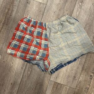 Urban outfitters urban renewal split tone women’s sleep boxer shorts m/l